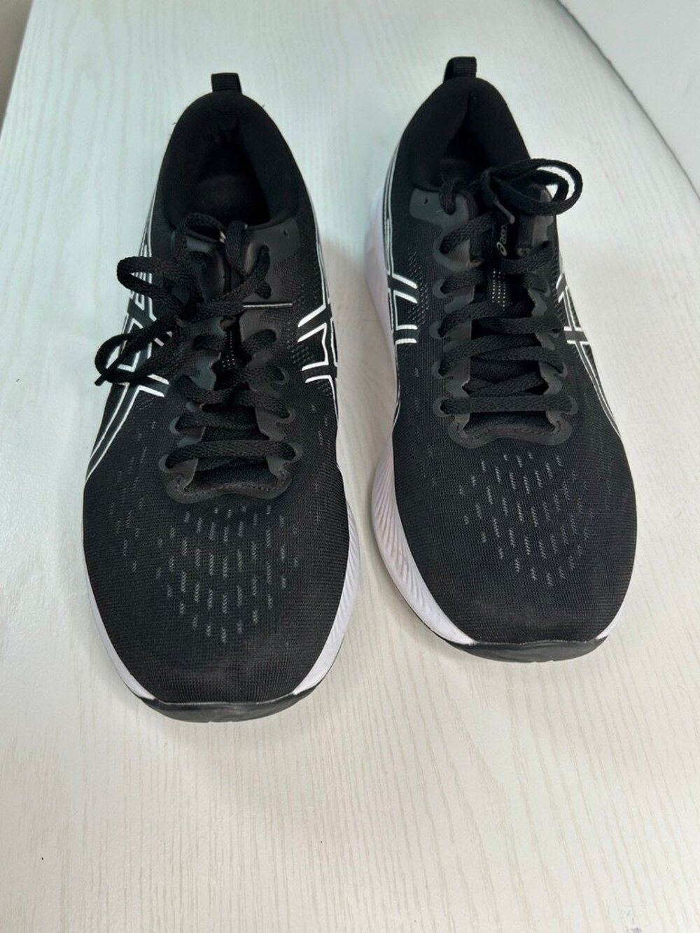 ASICS Gel-Excite 10 Extra Wide Running Shoes Men's 9.5 4E Black White Athletic - Picture 3 of 10